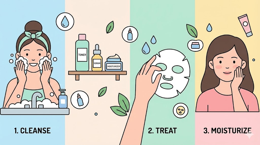 Home beauty device for hair loss solution Tech Illustration
