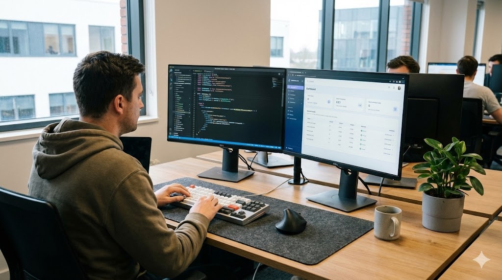 Web developer building a full-stack application IT Gadget Setup